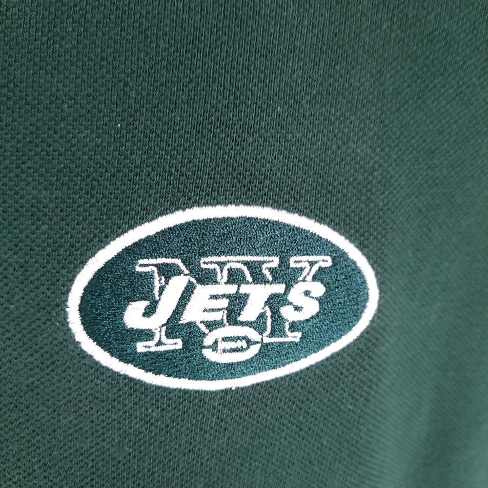 NFL New York Jets Green Golf Polo Shirt Men's Size L Short Sleeve Embroidered - Picture 4 of 8